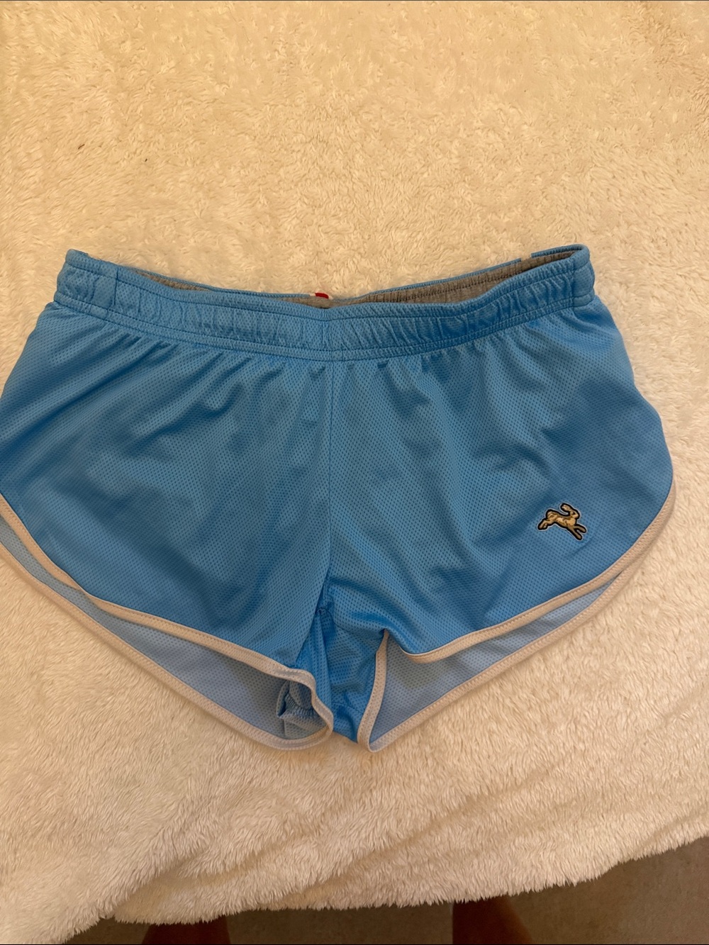 Tracksmith Relay Shorts size small pale blue